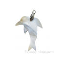 Craft Shell Dolphin Pendentiels d'ormeaux pour la fabrication de bijoux